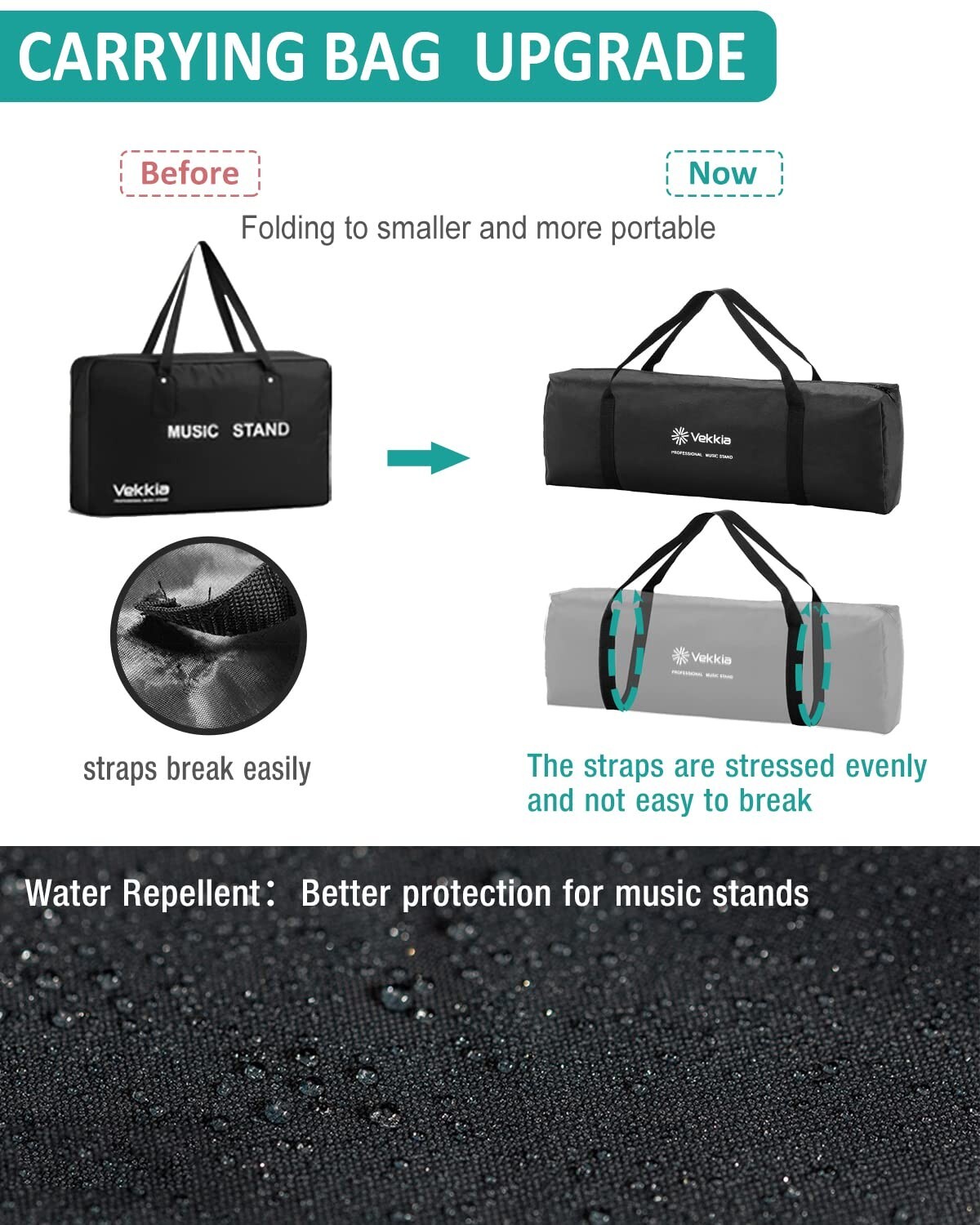 Sheet Music Stand Professional Portable Music Stand Carrying Bag