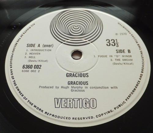 Gracious! - S/T // Orig UK '70 Vertigo Swirl LP Top Copy - Picture 4 of 12