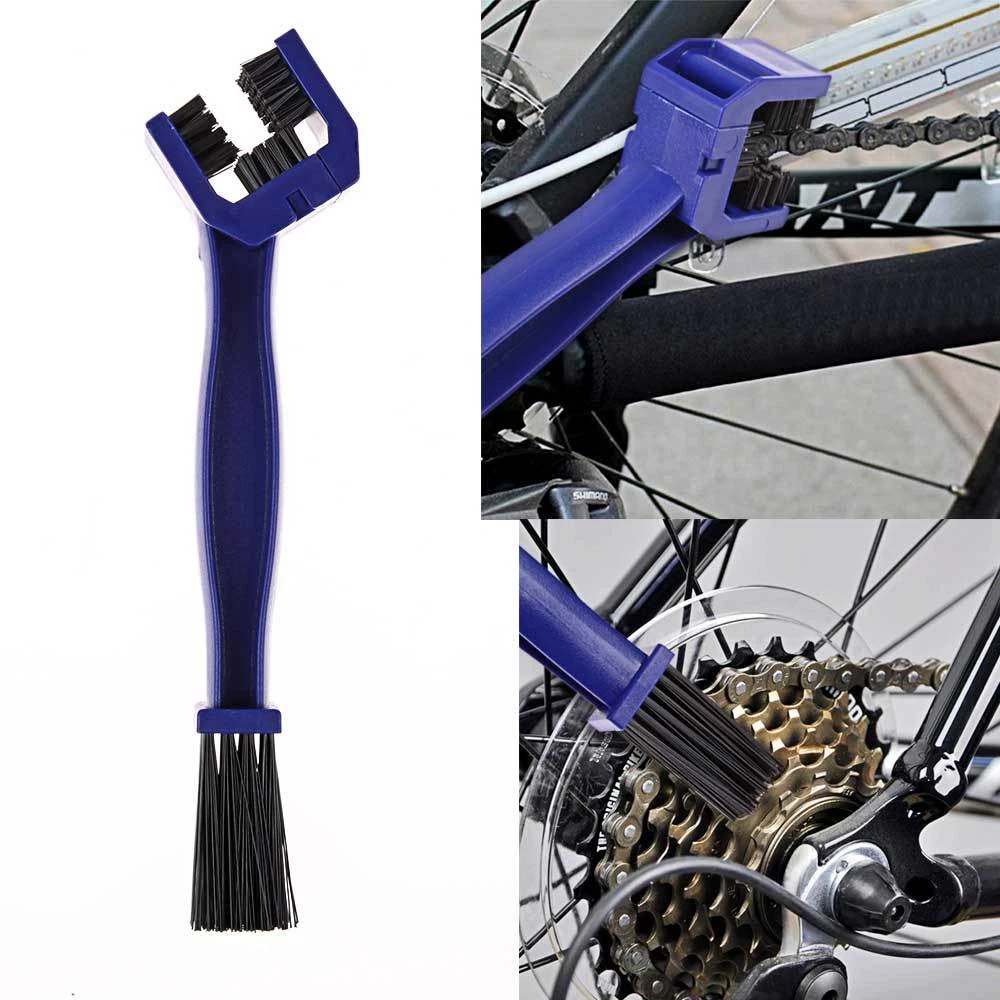 Spazzola di pulizia per catena moto bici bicicletta ciclismo Spazzola per pulizia catena per