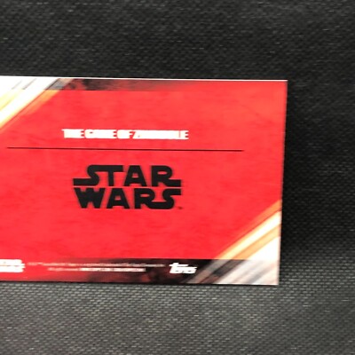 THE GAME OF ZINBIDDLE STAR WARS Topps The Last Jedi Card No