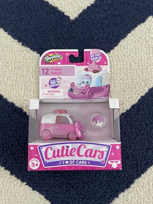 SHOPKINS CUTIE CARS SERIES 1 # 12 FROZEN YOCART DIE CAST BODY CAR DISCONTINUED