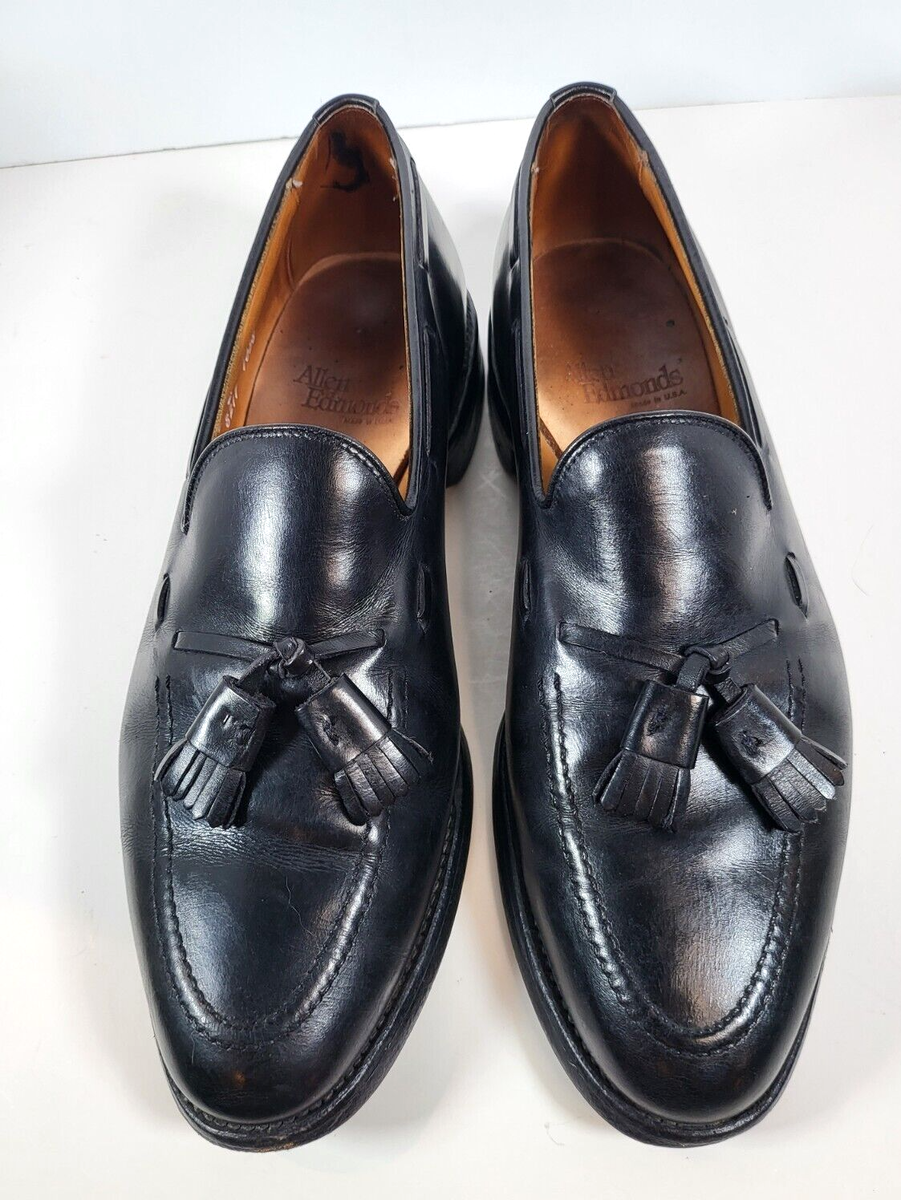 Allen Edmonds Grayson 9C Black Leather Tassel Loafers USA Allen Edmonds Grayson 9C Black Leather Tassel Loafers USA