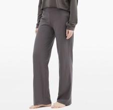 NWOT LUNYA Wide Leg Supima Cotton Blend Pants, Size XS, Gray