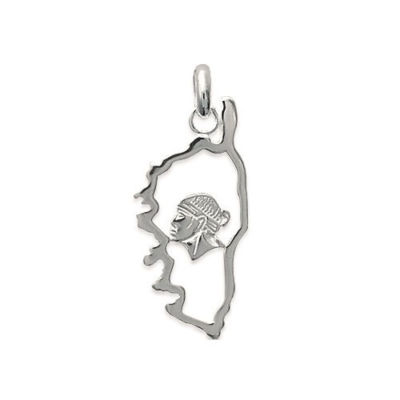Pendentif Carte d'Italie Argent 925 Massif Rhodié 00565 - 00565 Pendentif Carte d'Italie Argent 925 Massif Rhodié 00565 - 00565