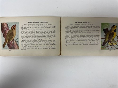 Antique Bird Guide Land Birds East Of The Rockies Field Guide By Chester A. Reed - Picture 11 of 14
