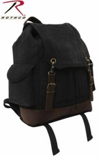Rothco 8706 Vintage Military Expediction Rucksack - Black