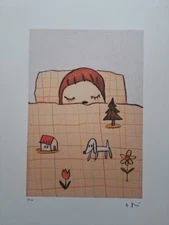 Nara Yoshitomo Signed - Sleeping Girl - Certificate