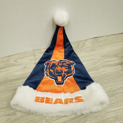 NFL Chicago Bears Forever Collectibles Santa Weihnachten Strumpf Mütze Orange Blau - Bild 2 von 7