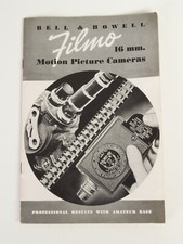  Vintage Original Bell  Howell FILMO 16mm Movie Camera Product Guide 1938