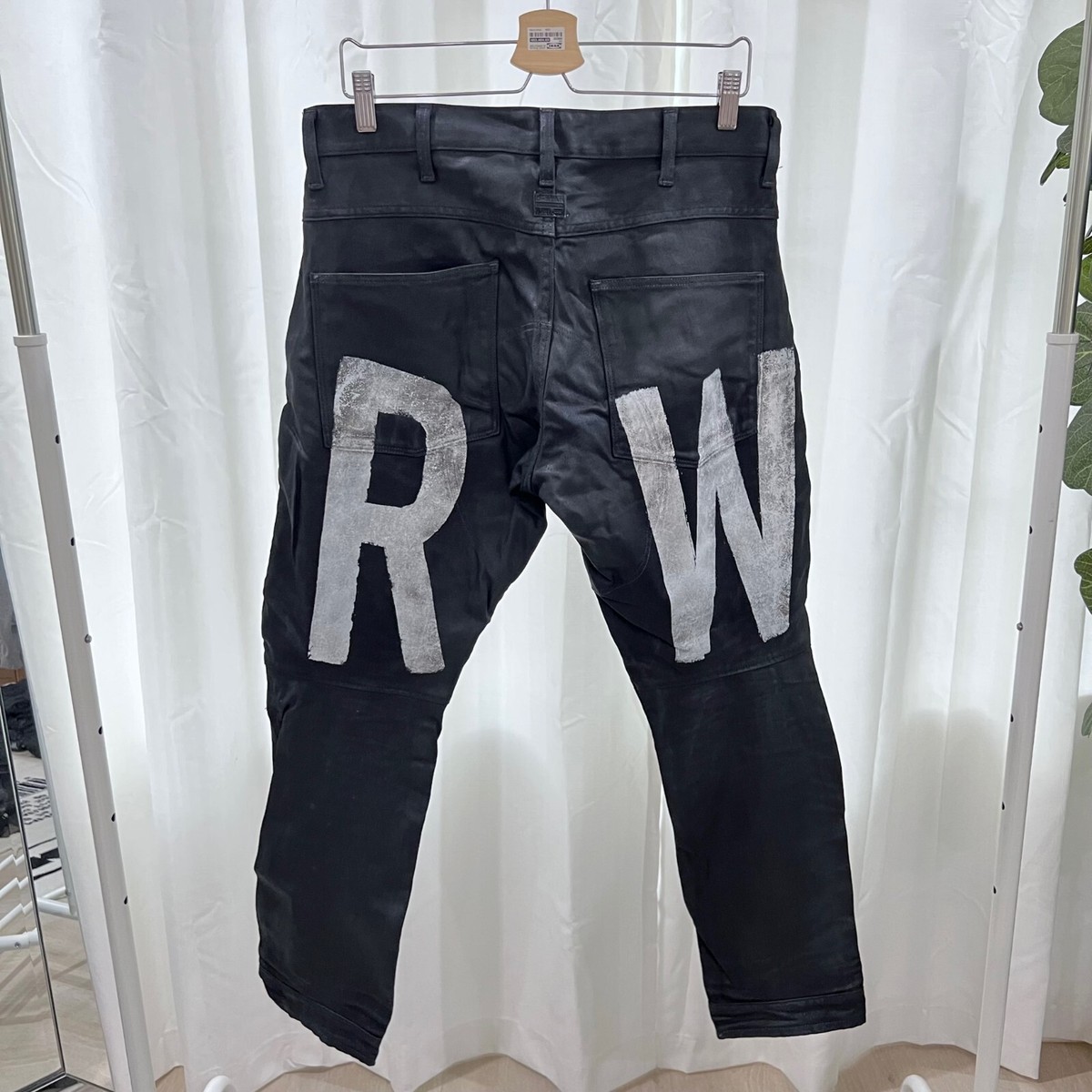 G-Star Raw 5620 3D Tapered Painted Waxed Coated Denim Jeans