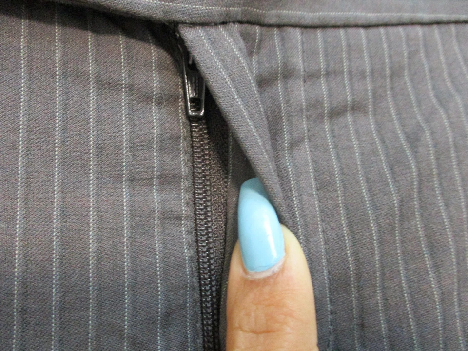 Pantalones Cortos Mossimo 12 Para Mujer Talla Regular Gris Vestido Informal Bolsillos Elastizados Informales Foto 3 de 4