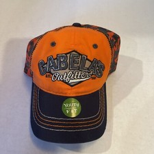 Cabela  s outfitter Distressed hunter orange and blue youth hat cap
