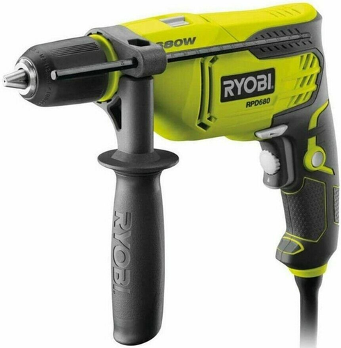Trapano elettrico a percussione filo Ryobi ferro legno metallo valigetta vario - Foto 2 di 12