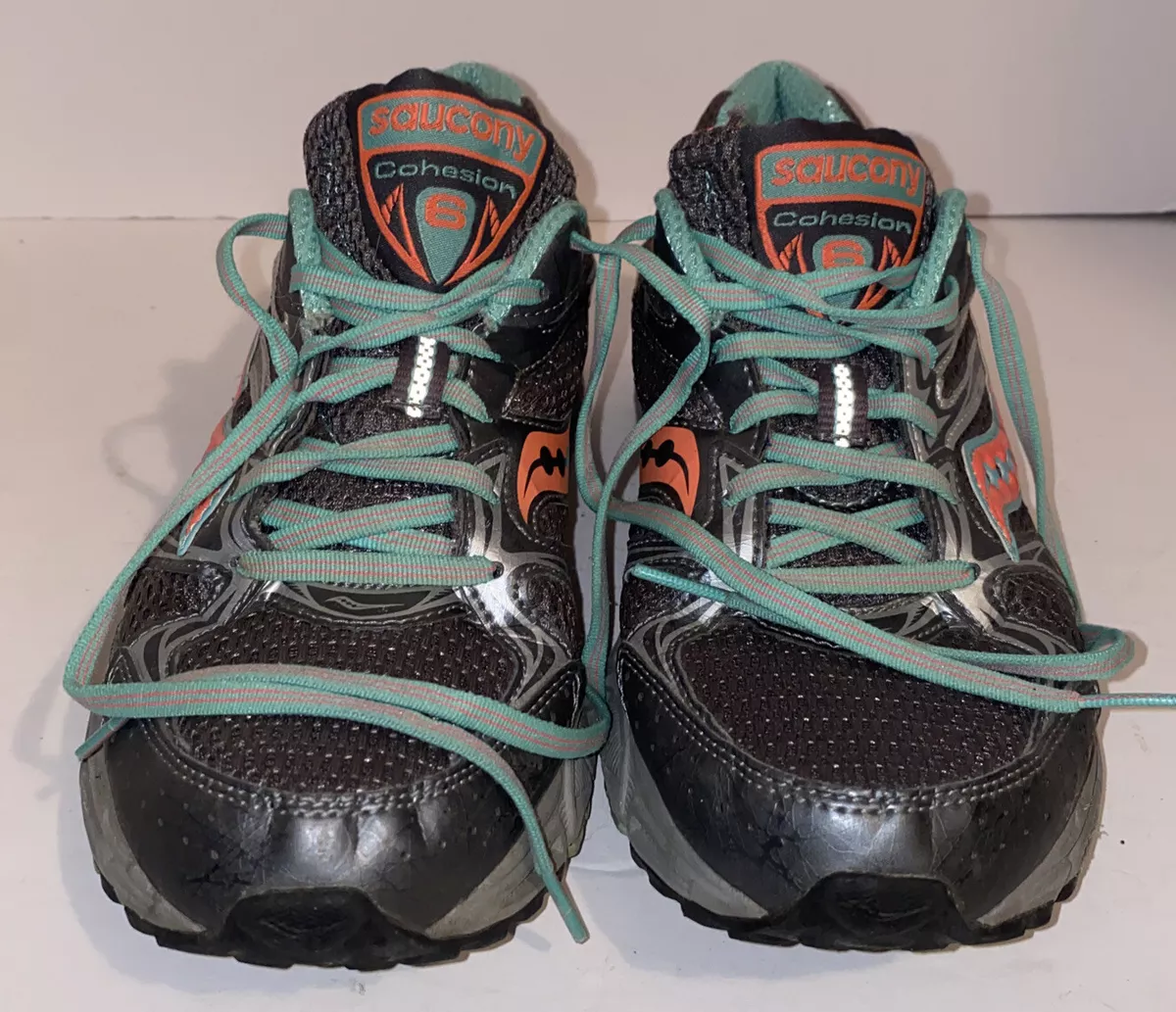 Saucony Women s Cohesion 6 Grey Pink Running Shoes 8.5 eBay
