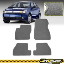 Fits 12-18 Ford Focus Nylon Car Floor Mats Front & Rear Gray Grey Carpets 4PC