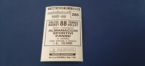 Figurine Calciatori Panini 1987/88 con velina - Scegli dall'elenco da 1 a 303 - Imagen 217 de 263