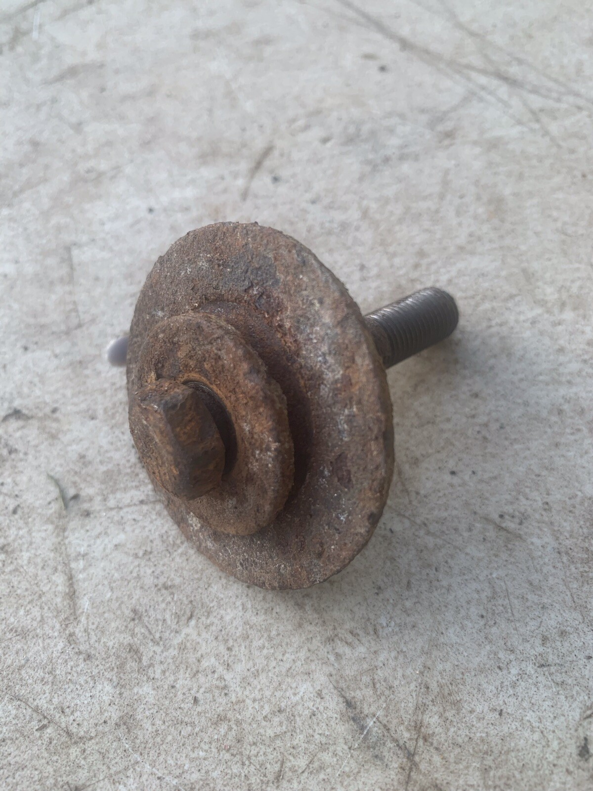 Blade Fixing Bolt From A Mountfield SP474 Rotary Petrol Lawnmower