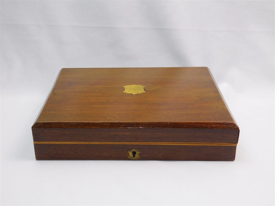 Antiguo Inglés 24 Piezas Grabado EPNS Platería Repousse Madreperla en Caja Foto 4 de 4