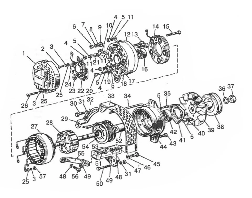 MTS Belarus Lichtmaschine Generator mit Regler 700 W 12V 🔌 4646.3701 - Bild 4 von 4