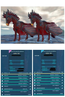 Ark Survival Ascended Official PVE Pair Of Deadpool DreadStallion XBOX/PS5/PC