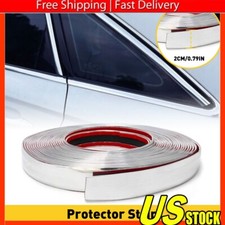 1x 34 Chrome Molding Trim Strip For Car Body Rear Door Side Roof Decoration