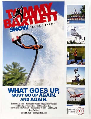 Poster #6 Tommy Bartlett Water Ski Sky Stage Thrill Show Wisconsin Dells WI
