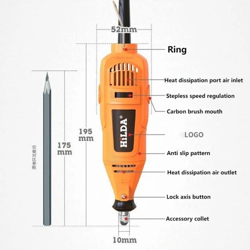 220V 200W Electric Grinder Electromechanical Grinding Pen Set Grinding Tool Set# - Picture 5 of 6