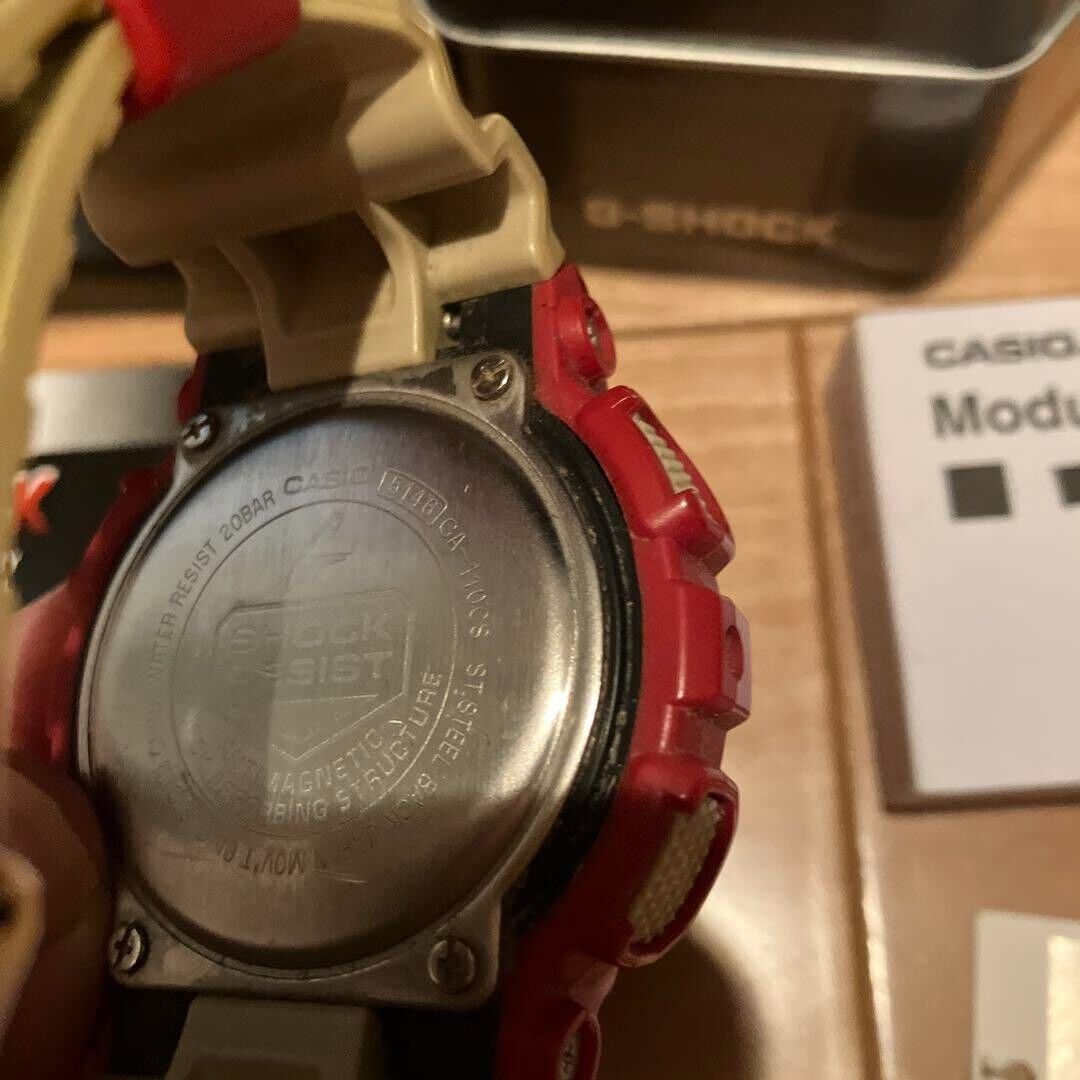 Casio G-Shock Men's Red/Gold Limited Edition Ironman Watch Casio G-Shock Men's Red/Gold Limited Edition Ironman Watch