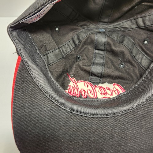Coca Cola Soda Advertising Baseball Hat Cap Black Red Adjustable Vintage 1990s - Picture 5 of 15