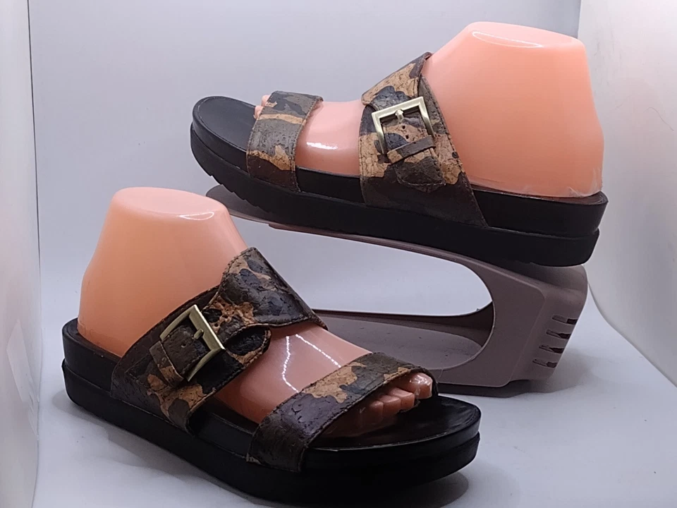 Sandalias de plataforma plana White Mountain para mujer talla 9 M camufladas de corcho Foto 3 de 4