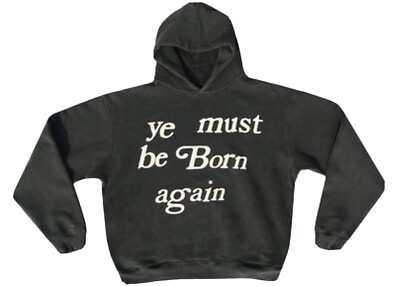 Cactus Plant Flea Market Born Again Hooded Sweatshirt Coal Size XLarge 