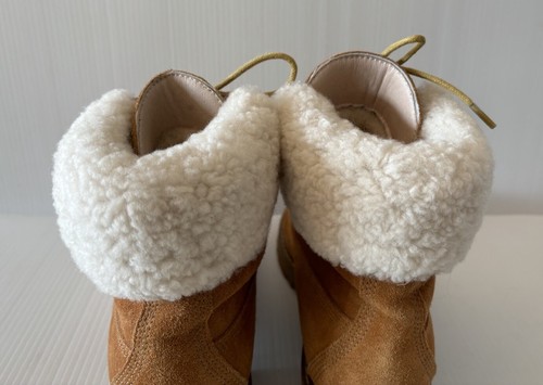 Ugg Eversheepskin Tan Boots Size EU 40 US 10 Lined Suede Lace Up Brown Outdoor - Picture 8 of 22