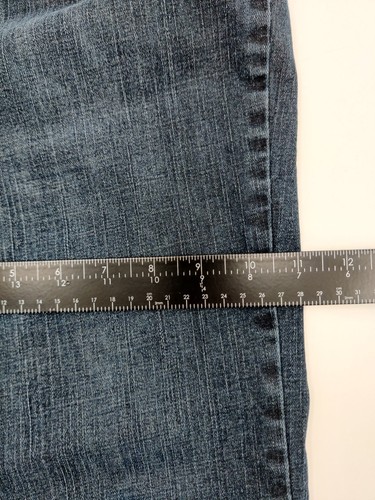 Apollo Jeans Womens Size 17/18 Stretch Medium Wash Bootcut Distressed - Picture 9 of 12