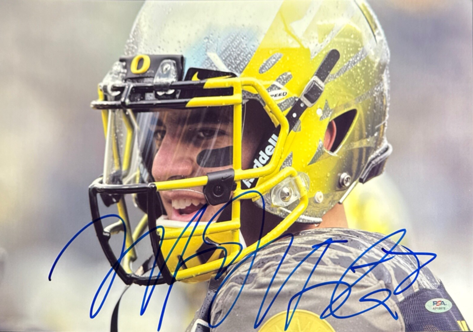 Marcus Mariota Autographed Signed Oregon Ducks 12x18 Photo PSA AP18878 