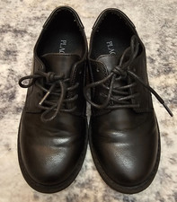Boys Children's Place Black Lace Up Formal Dress Shoes Size 4 Black  Used