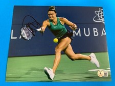 Maria Sakkari Tennis Signed Auto 8x10 PHOTO Beckett BAS Authentication