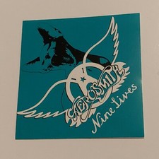 Aerosmith Nine Lives Sticker Square Promo 4x4 RARE