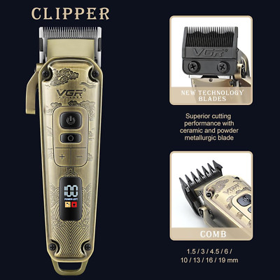 Hair Clipper for Men Professional Hair Trimmer Barber Clippers Set, Cord/Cord...