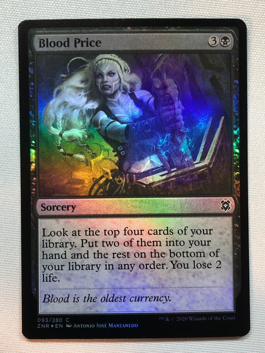 MTG Zendikar Rising Blood Price 93 Foil NM/M