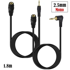 2.5mm Male to Female Mini Mono TS 2 Conductor Extension Audio Adapter Cable Cord