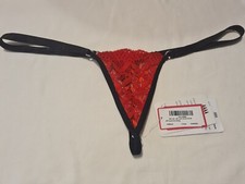 New Wicked Weasel Heart Lace 601 Thong Tri Back - XLarge New Sizing