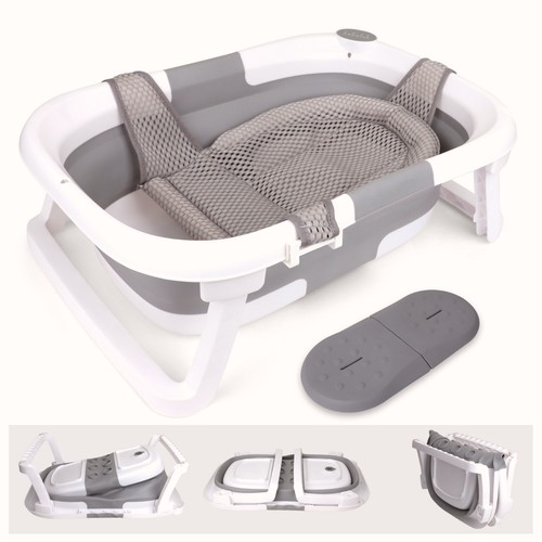 Foldable Infant Baby Bathtub Collapsible Newborn Safety Portable Shower