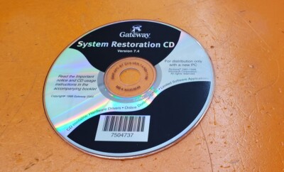       Gateway 2000 System Restoration CD Version 7.4 