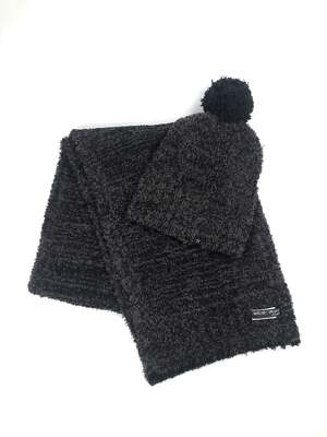 Barefoot Dreams CozyChic beanie in Carbon grey Barefoot Dreams CozyChic Lite Infant Heart Beanie (Carbon  main image 2