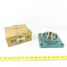 Dodge 124217 F4B-SC-207 4-Bolt Flange Mount Block Ball Bearing 2-7/16" NEW