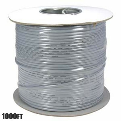 1000FT 26AWG 4 Conductor Telephone Phone Line Flat Cable Stranded Wire ...