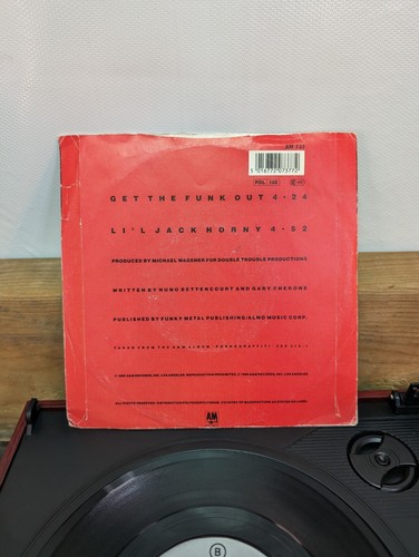 EXTREME ~ Get The Funk Out / Li'l Jack Horny - VG+ 1990 UK 7" Vinyl Single - Picture 7 of 11