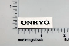 Onkyo Badge Logo Emblem for Turntable Dust Cover Custom Made Aluminum