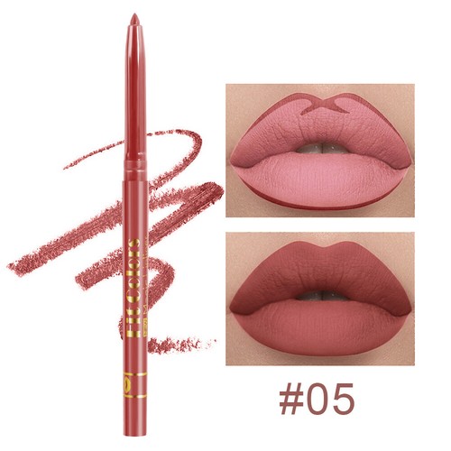 Waterproof Matte Lip Liner Crayon - High Pigment, Long-Lasting 0 - Foto 23 di 24