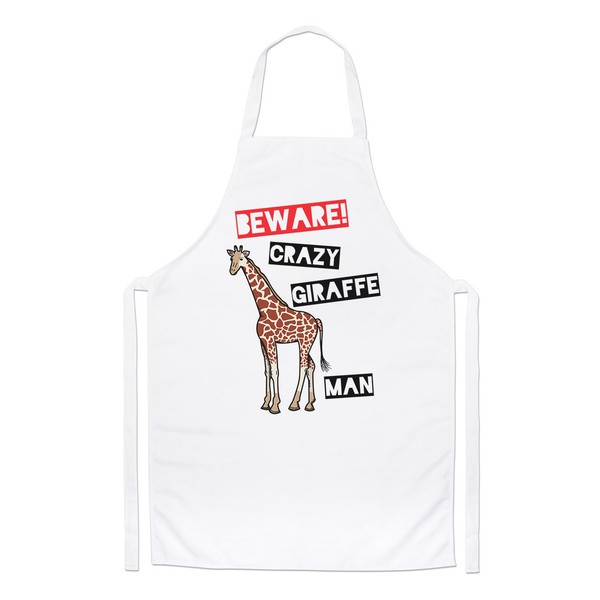 Beware VerrüCkte Giraffe Mann Koch SchüRze - Lustig Kochen Tiere-image